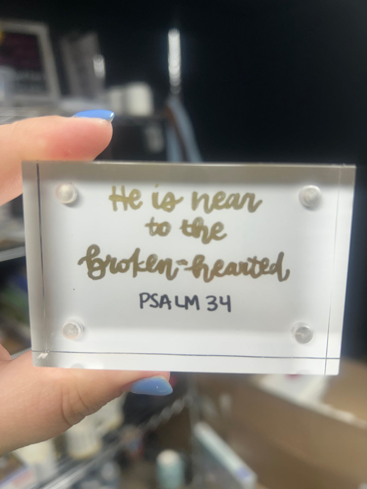2x3 Scripture Acrylic Frame