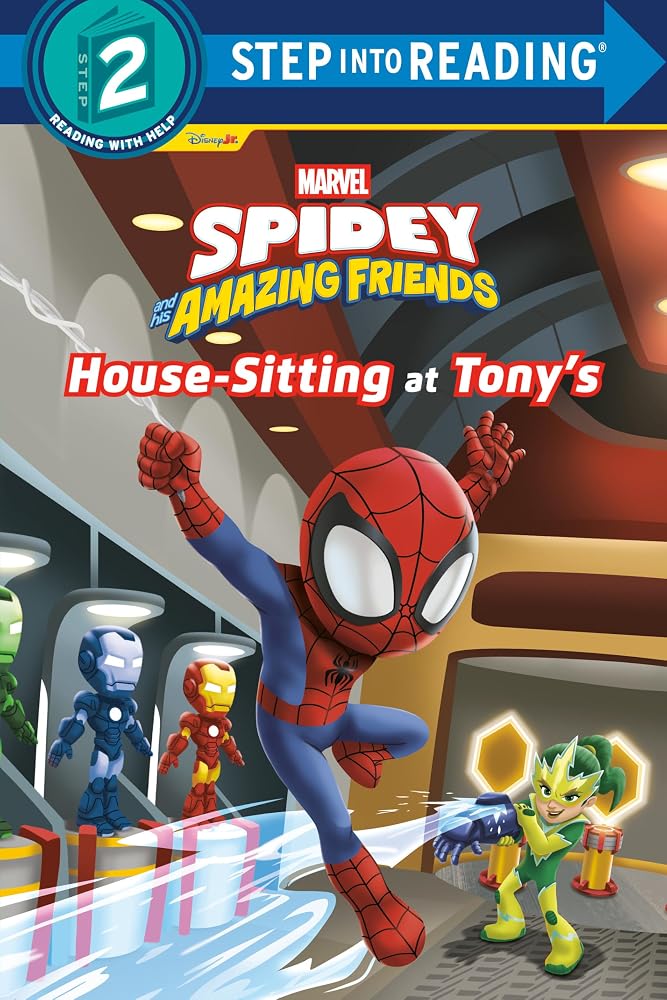 Spidey and His Amazing Friends: House-Sitting at Tony's (Marvel) (Step into Reading, Step 2) cover image